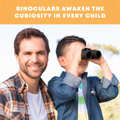 Binoculars for Kids – Perfect Toy for Little Boys and Girls – Extensive Set Incl. Magnifying Glass & Compass – Powerful Magnification 8X21 – 3 to 12 Year Old Kids for Toddler