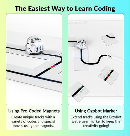 Ozobot Color Code Magnets Speed Kit, Interactive Coding Learning Tool for Kids Ages 3+, Enhances Logic & Problem Solving Skills, 18 Tiles, Evo & Color Codes Magnets Base Kit Required Not Included