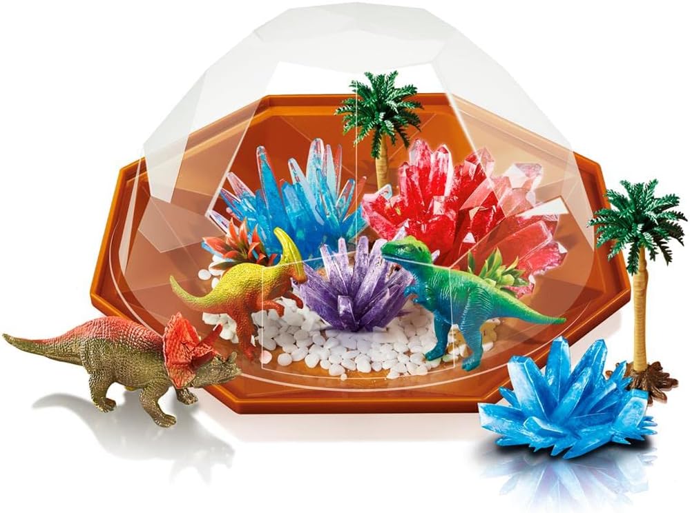 4M Dino Crystal Terrarium, Crystal Growing Science and Activity Kit with a Dinosaur Theme, for Ages 10+, STEM for Boys and Girls