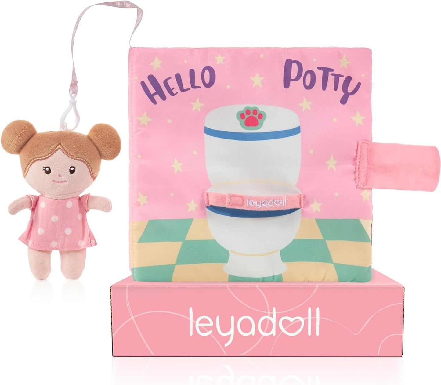 LeyaDoll Interactive Sensory Soft Cloth Book, Educational Crinkle Quiet Activity Busy Book for Babies,Toddler Travel Toy Gift for 1-3 Year Old Boys and Girls (A Berry Special Day)