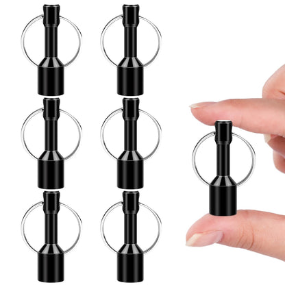 Keychain Magnets, Magnetic Key Chain for Testing Brass, Neodymium Pocket Magnet Key Holders with Strong Magnetic Black Rare Earth, Precious Metal Verifier for Gold & Silver Testing Kit -12 Pack