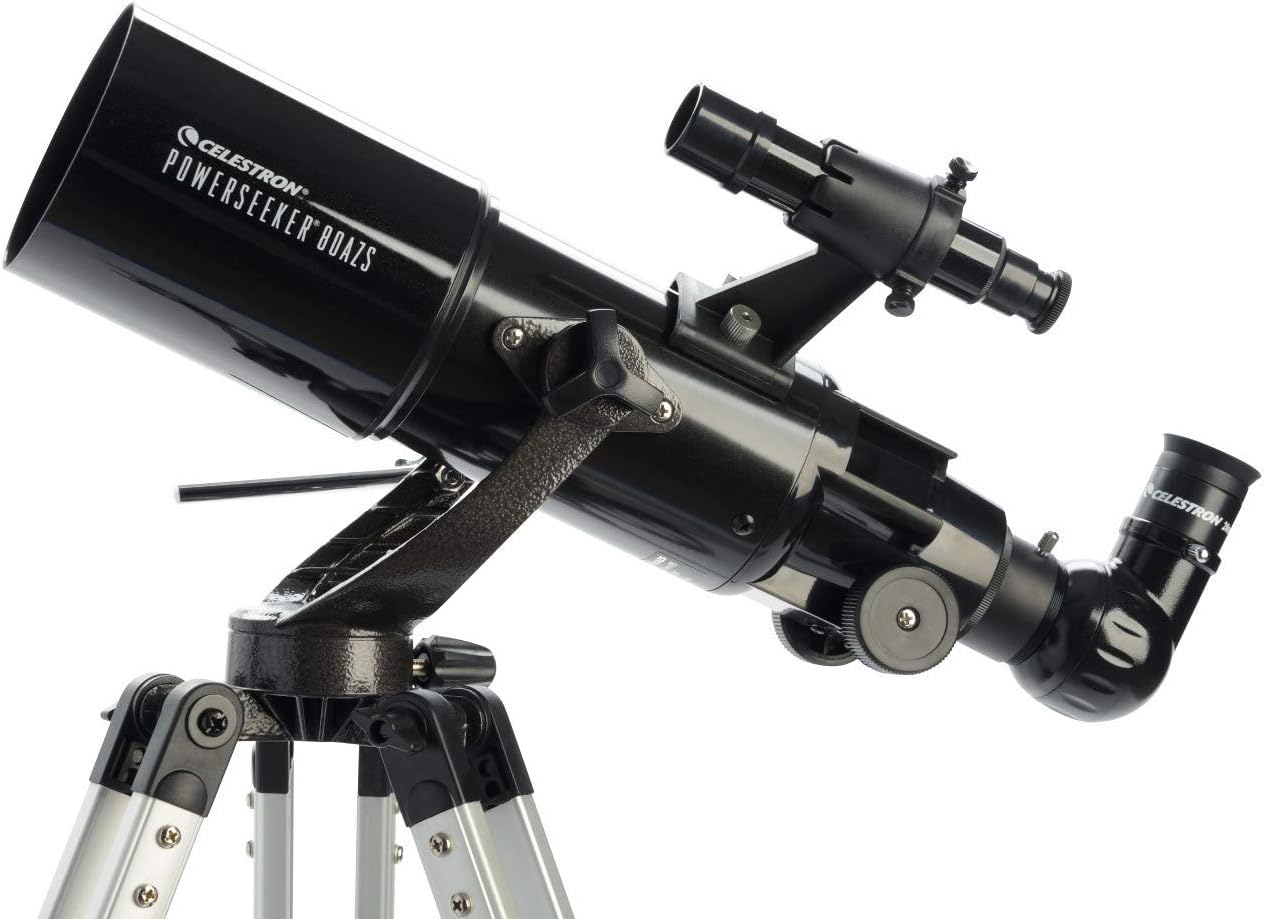 Celestron - PowerSeeker 50AZ Telescope - Manual Alt-Azimuth Telescope for Beginners - Compact and Portable - Bonus Astronomy Software Package - 50mm Aperture