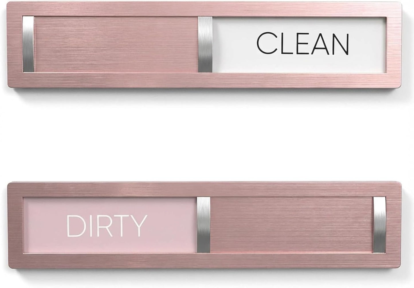 Clean Dirty Magnet for Dishwasher, Premium Stainless Steel, Dirty/Clean Speckled Design, Durable Magnet & Clear Indicators with Extra Tape (Silvery-Gray-01)