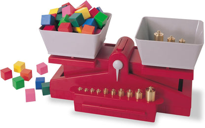 hand2mind Precision School Balance Weighted Balance, School Weight Scale for Kids, Balance Scale for Classroom, Primary Balance Scale, Math Manipulatives Middle School, Student Math Balance