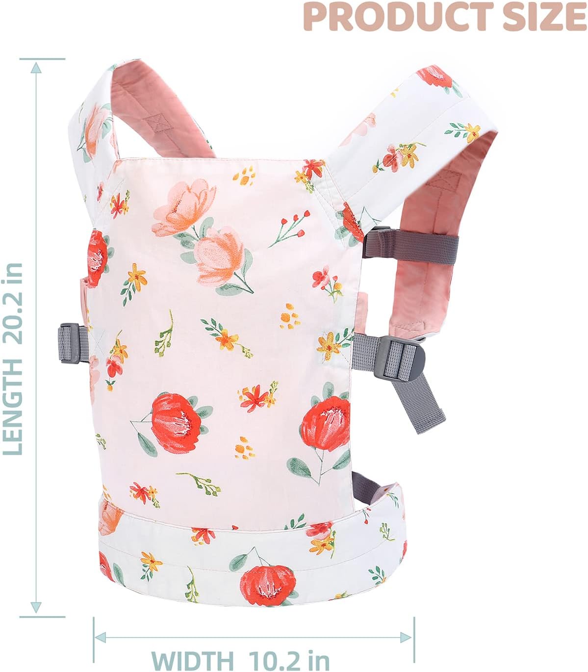 Miracle Baby Doll Carrier for Kids, Front and Back Baby Doll Accessories Backpack Kid Toddlers Play Toy Baby Carriers with Adjustable Straps for Little Girls