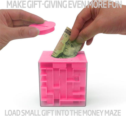 Trekbest Money Maze Puzzle Box - A Fun Unique Way to Give Gifts for Kids and Adults (Green)