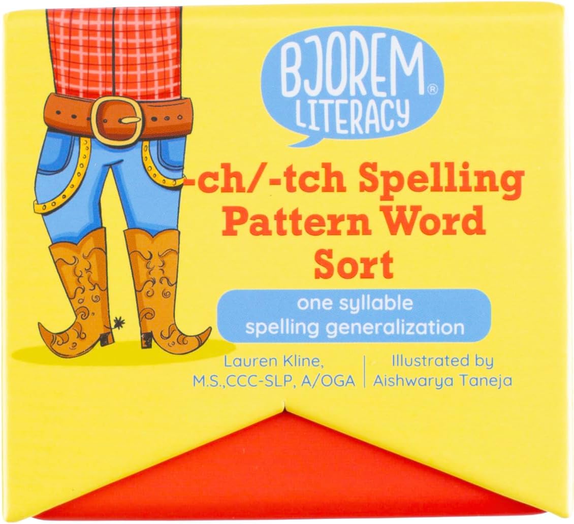Bjorem Literacy® -ch/-tch Spelling Sort – Teach Spelling Generalizations for/ch/with Sentence Prompts and Rule Breakers