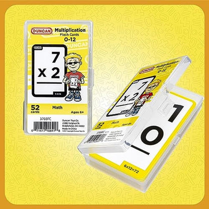 Duncan Flash Cards- Multiplication 3703FC Yellow & White, Medium