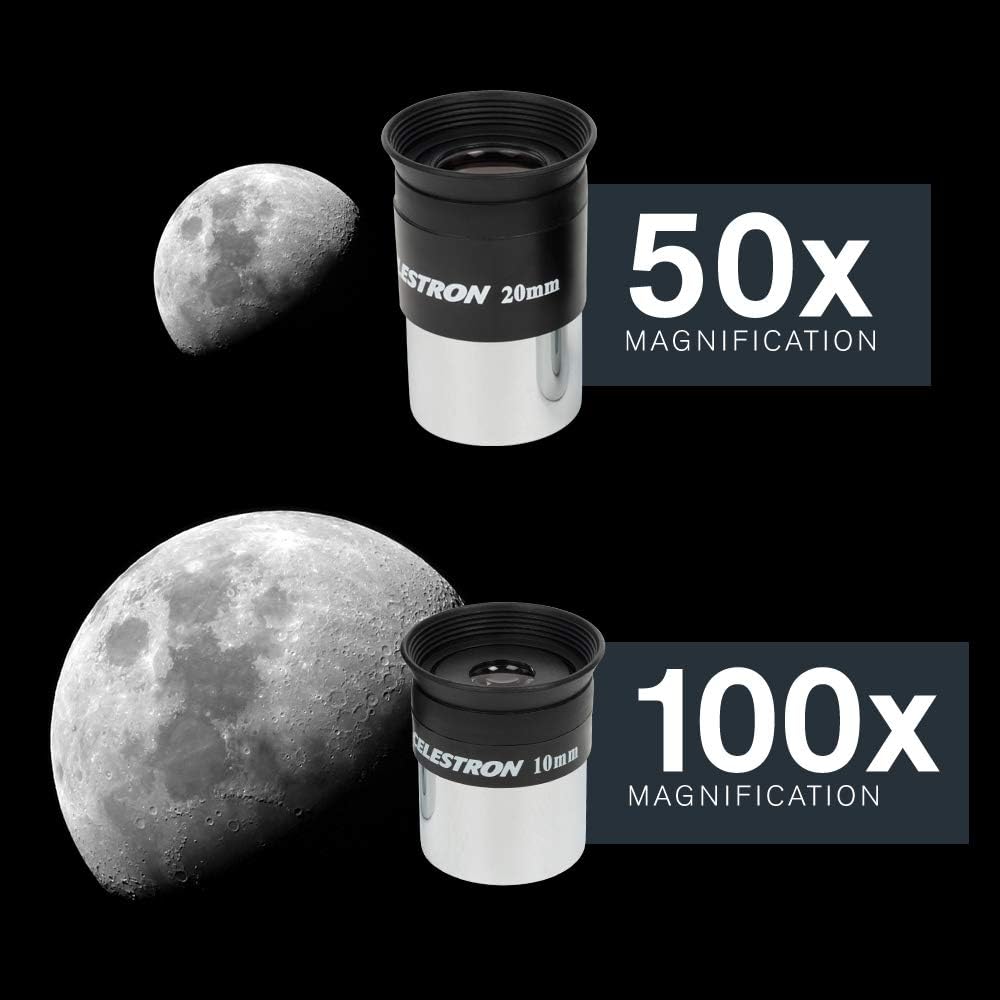 Celestron – AstroMaster 70AZ Telescope – Refractor Telescope – Fully-Coated Glass Optics – Adjustable-Height Tripod – Bonus Astronomy Software Package