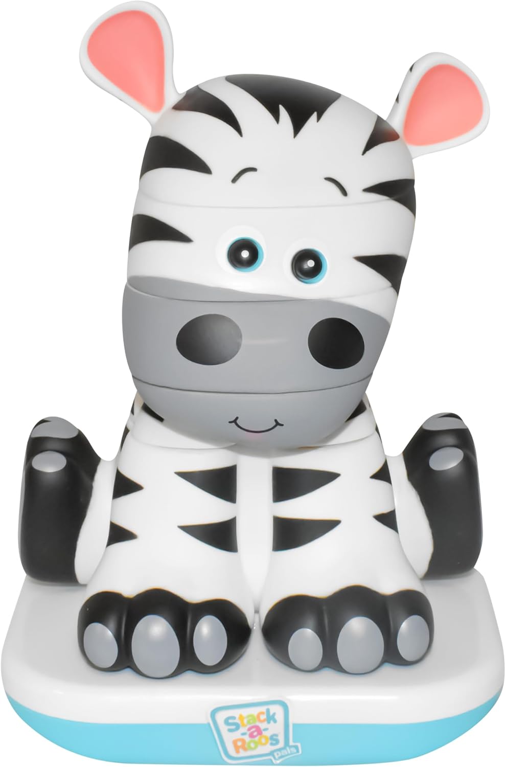 Stack-a-Roos Baby Giraffe by Salus Brands - Animal Stacking Toy, Educational Early Learning Toy for Infants Babies Toddlers, Age 12+ Months - Great Baby Gifts, STEM