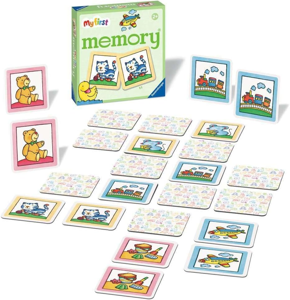 Ravensburger Favorite Things My First Memory® Game for Kids Ages 2 and Up – A Fun & Fast Picture Matching Game