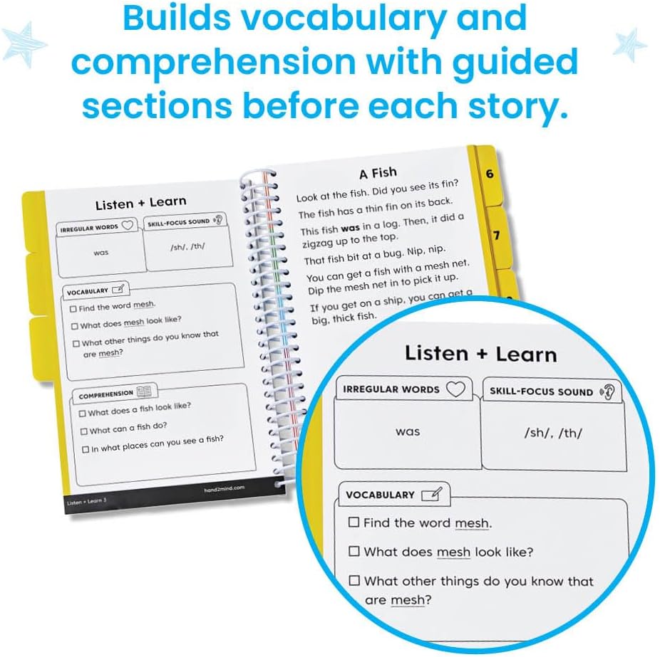 hand2mind Guided Phonics + Beyond Decodable Books Unit 2, CVC Books for Beginning Readers, Science of Reading Classroom Materials, Learn to Read Leveled Readers, Preschool Curriculum for Teachers