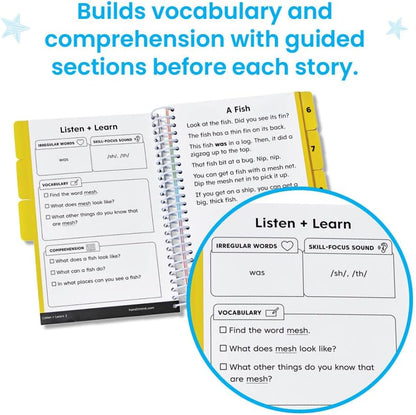 hand2mind Guided Phonics + Beyond Decodable Books Unit 2, CVC Books for Beginning Readers, Science of Reading Classroom Materials, Learn to Read Leveled Readers, Preschool Curriculum for Teachers