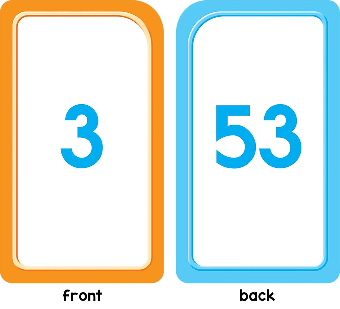 School Zone Get Ready Flash Cards Alphabet & Numbers 1-100 2-Pack: 112 Cards, Preschool & Kindergarten Learning, ABC Letters, Phonics, Counting, Early Math Skills, Ages 3–6