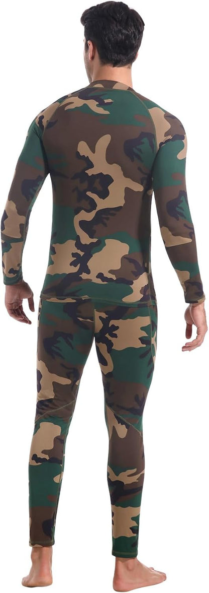 CL convallaria Thermal Underwear Long Johns Set Mens Winter Gift Hunting Gear Sport Base Layer Bottom Top - Colors B