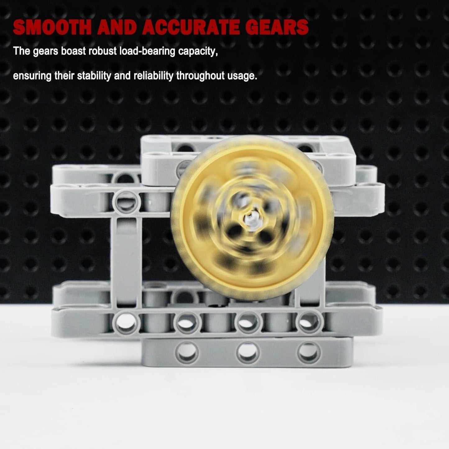 BroTex Technical-Parts-Beams-Gears Bricks Bulk Pins Connectors, Compatible with Car-Motors Accessories Building Blocks Sets MOC Buildings Toys for Adults Kids Age 6+ Toys