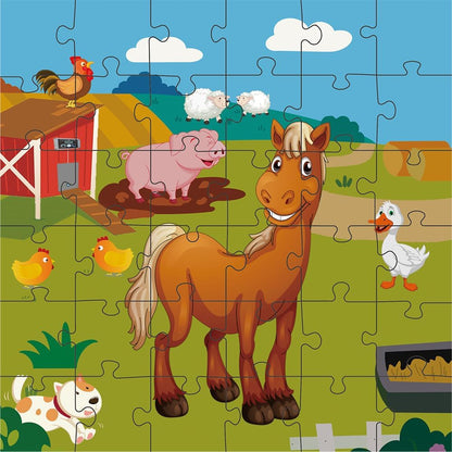 Panda Floor Puzzle Animal Jigsaw Large Puzzles 36 Piece Ages 3-6 for Toddler Children Learning Preschool Educational Development Toys (Panda)