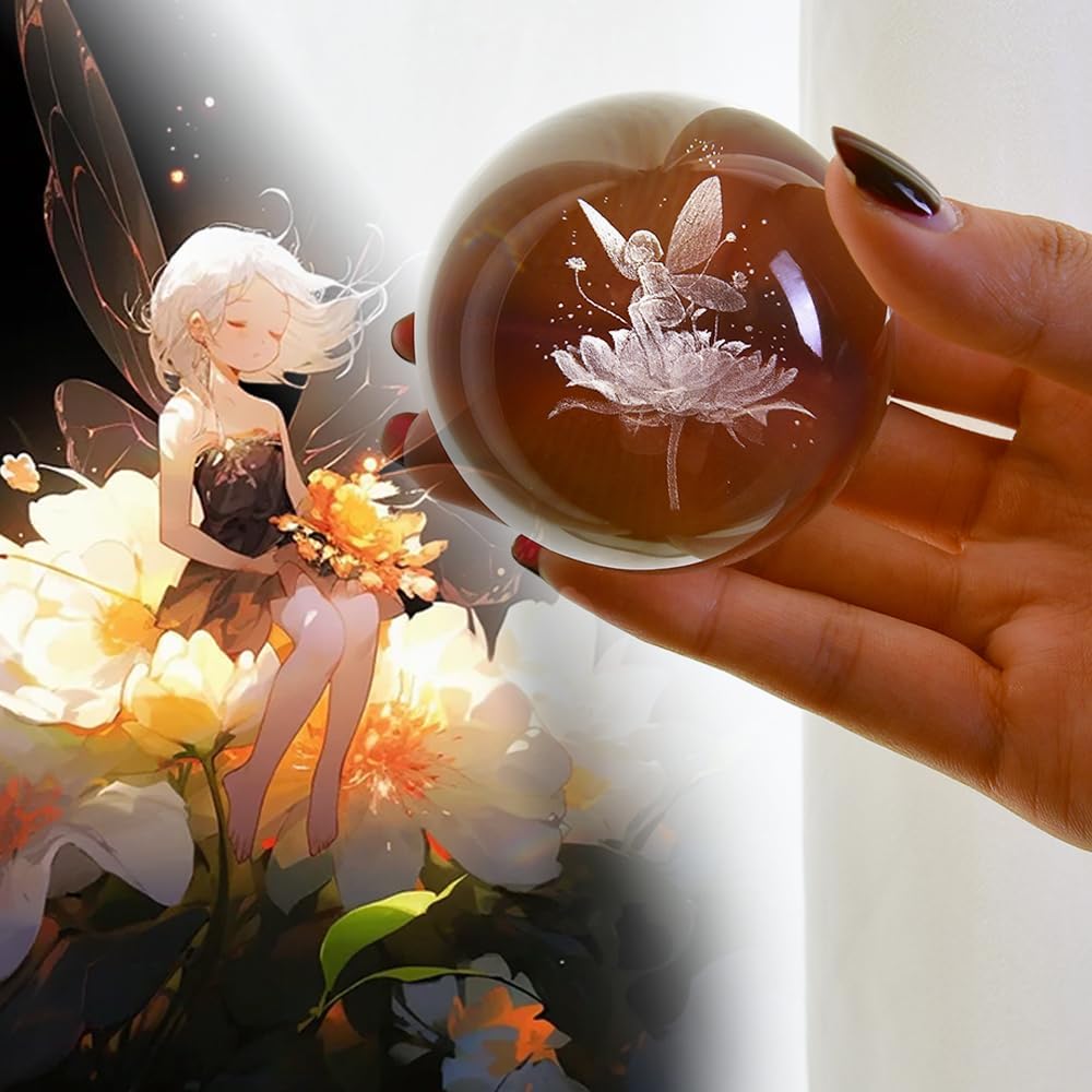 3D Solar System Crystal Ball Universe Gifts 60mm Glass Astronomy Globe Decor Science Planets Model Gift Space Themed Gifts for Space Enthusiasts and Model Collectors