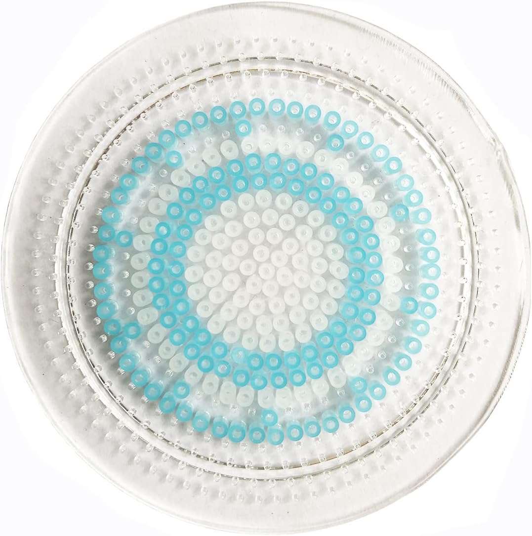20000 Transparent Blue and Transparent White Fuse Beads 2.6mm Clear Water Color Bulk Pack of Fusion Beads Works with Iron Beads
