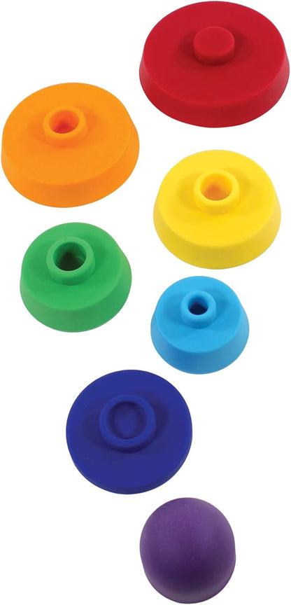 Hudson Baby Silicone Stacking Toy, Rocket, One Size