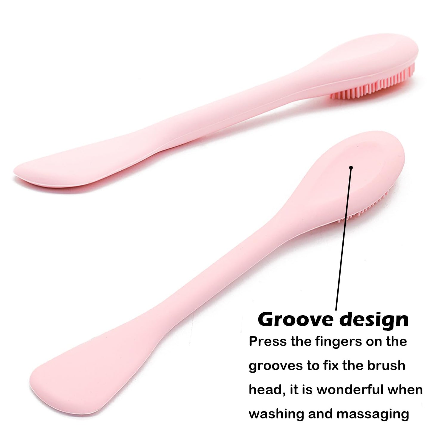 RamPula Silicone Face Mask Brush, Face Scrubber for Gentle Exfoliating & Hairless Moisturizers Applicator Tools for Apply Mud, Clay, Charcoal Mixed Mask, Cream, Lotion
