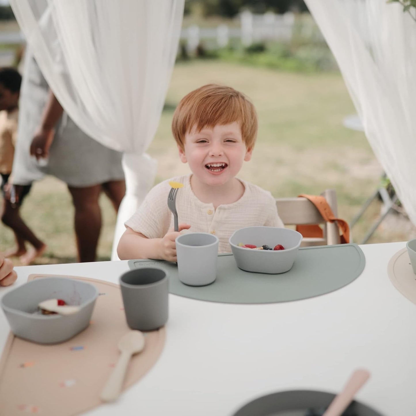 mushie Dinnerware Cups For Kids | Made in Denmark, Set of 2 (Ivory) - Colors B