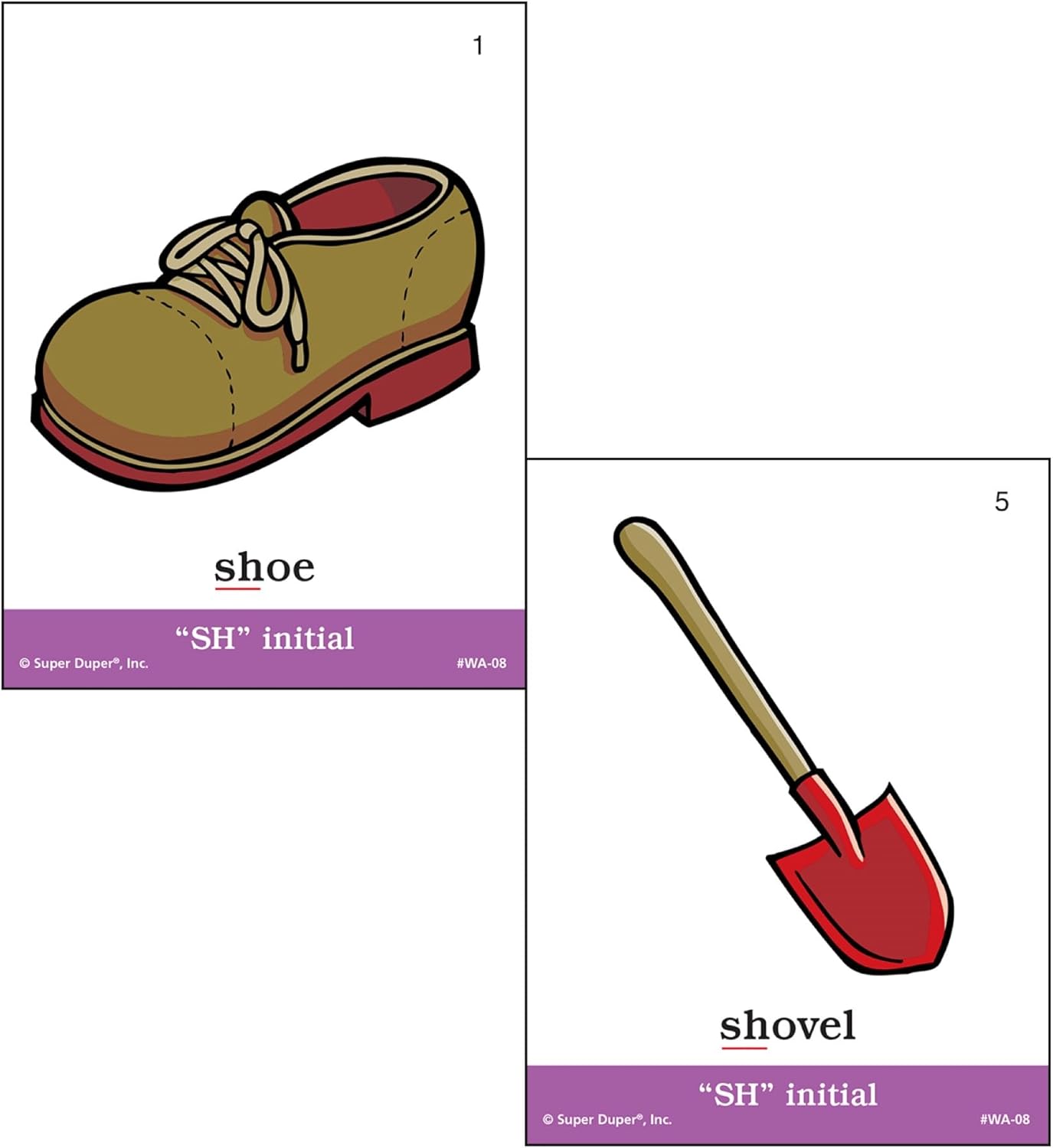 Super Duper Publications | Articulation SH Sound Fun Deck | Vocabulary and Language Development Flash Cards | Educational Learning Materials for Children