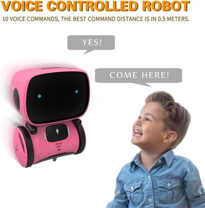 98K Kids Robot Toys for Girls and Boys, Touch and Voice Control Robots Interactive Smart Talking Robots Intelligent Partner and Teacher with Singing, Dancing, STEM Toy Gifts for Kid Age 3 and Up
