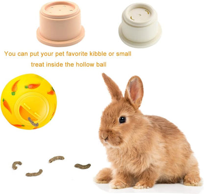 9 PCS Bunny Stacking Cups, Stacking Cups for Rabbits Stack up Bunny Cups Toys Rabbit Food Dispenser for Rabbits Bunny Small Animals