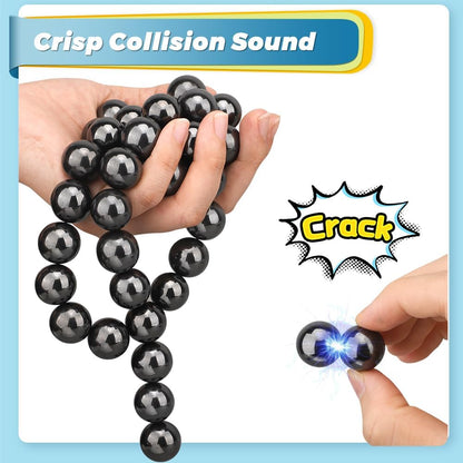 22PCS Round Magnetic Stones Fidget Toy Magnet Science Kit for Adults, Large Hematite Magnet Ball Desk Toy for Men Women, Whiteboard Locker Magnetic Rocks for Home Office