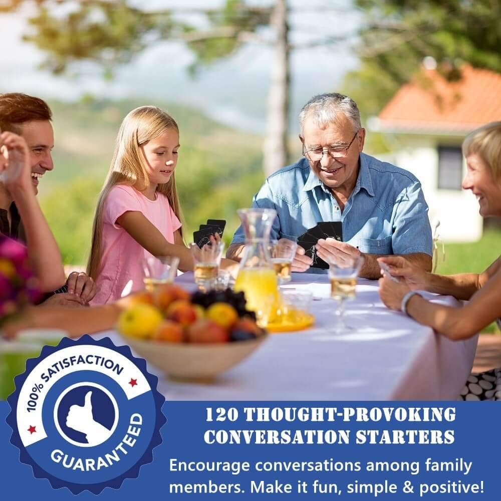 Family Games for Kids and Parents - 120 Thought-Provoking Kids Conversation Starters, Fun Family Activities Question Card Games for Raod Trip Car Travel, Great Parent-Child Relationship Building