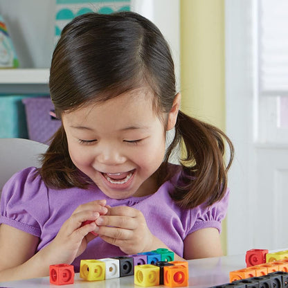 Learning Resources Brights Base Ten Classroom Set, 20-25 Students, 823 Piece Set, Ages 6+ & MathLink Cubes - Set of 100 Cubes, Ages 5+, Kindergarten STEM Activities, Math Manipulatives and Counters