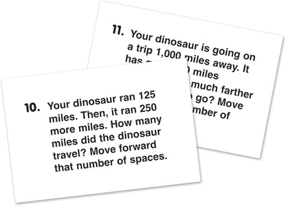 Learning Resources Dino Math Tracks Game - Math Manipulatives, Montessori Board Game, Addition and Subtraction, Counting Literacy Toys, STEM for Kids, Critical Thinking, Gifts for Boys and Girls