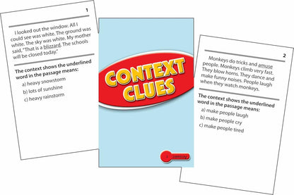 Edupress Reading Comprehension Practice Cards, Informational Text, Red Level (EP63437) Medium