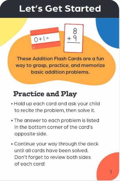 Addition Flash Cards (Flash Card Series)