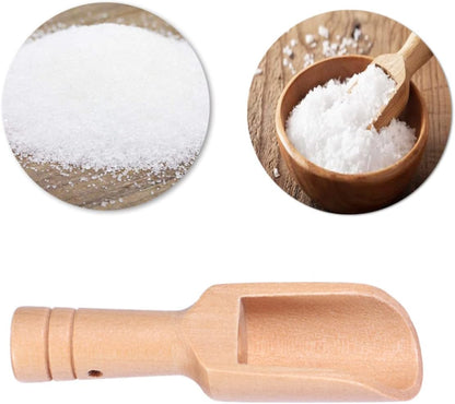 Ciieeo 9pcs Mini Wooden Scoops Salt Seasoning Spoons for Flour Rice Natural Utensils Kitchen Tool
