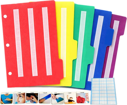 Smile4autism Large 2.5x10 ¼” Tools Perfect to Keep Your Loose Visual Picture Cards Organized. Autism, ABA, ADHD, Language & Apraxia Aspergers