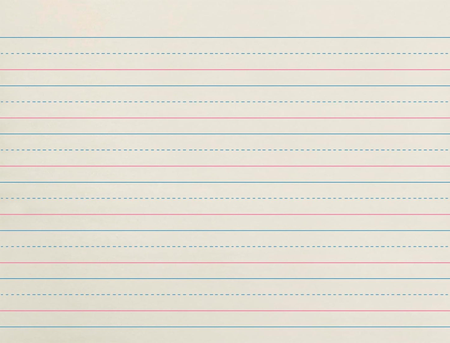 School Smart Zaner-Bloser Writing Paper, Handwriting Practice Lined Paper, Grade 2 to 3 Learning, 1/2 Inch Rule, 10-1/2 x 8 Inches, 500 Sheets