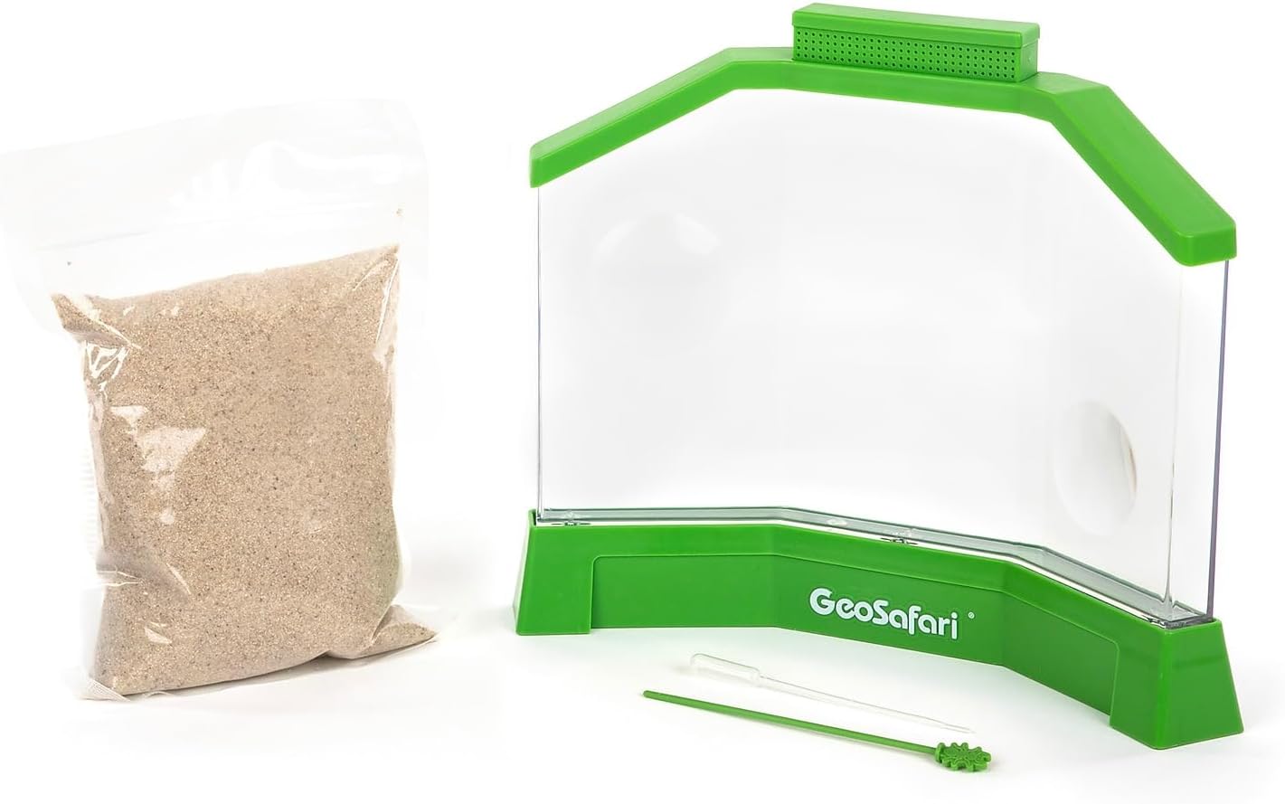 Educational Insights GeoSafari Ant Factory - Classroom Ant Farm with Live Ants, Kids Science Kit, At Home STEM Bug Kit, Habitat for Viewing Ants, Starter Sets and Nature Toys for Ages 5+