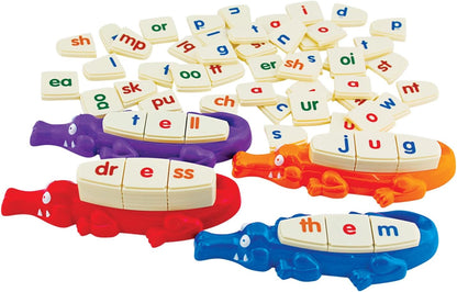Junior Learning Spelligator Word Building Game, Ages 5-9, Phonemic Awareness, 75 Letter Tiles