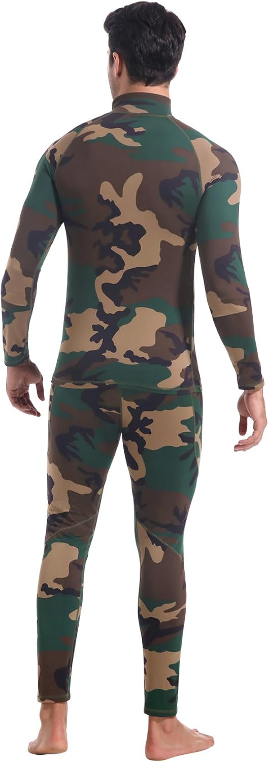 CL convallaria Thermal Underwear Long Johns Set Mens Winter Gift Hunting Gear Sport Base Layer Bottom Top - Colors A