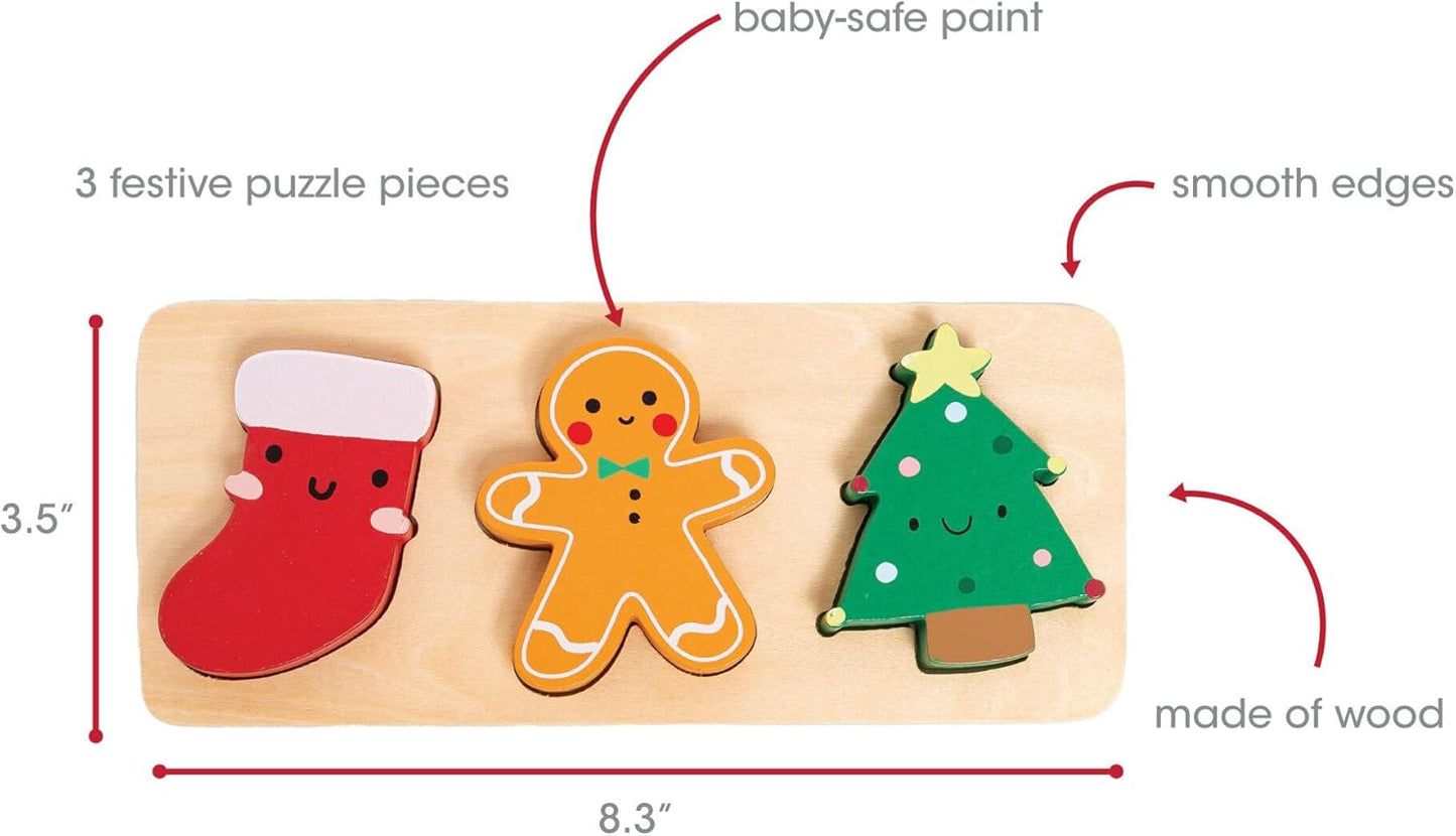 Pearhead Wooden Numbers Puzzle, 1–10 Counting Learning Toy for Toddlers, Montessori Educational Puzzle