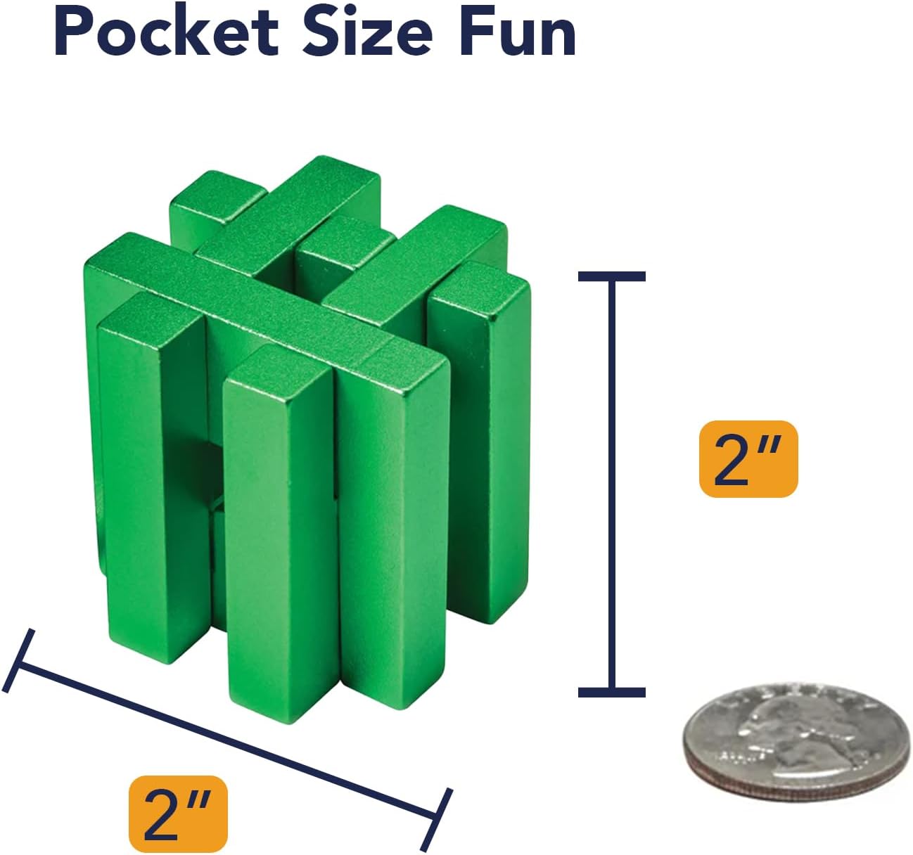 Bits and Pieces Metal Brain Teaser Puzzle - Torpedo Disentanglement Puzzle, 3D Assembly Puzzles for Adults