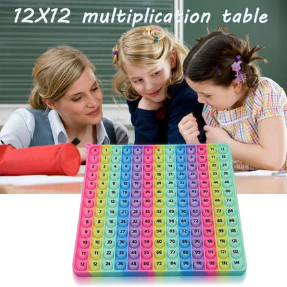 2 in 1 Multiplication Table Game and Digital Addition Table P0PP Math Toy, DK-SIMINA Rainbow Dimple Finger tip Toy, Math Manipulation Game, Create Various Math Operations (1 PCS)