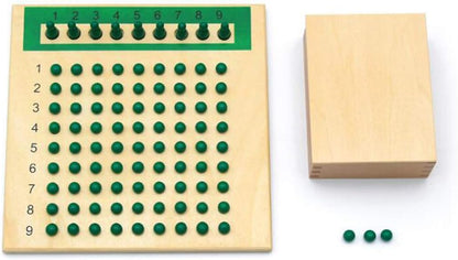 Yanhan Montessori Math Manipulatives Material Multiplication and Division Board Beads Early Teaching Aids