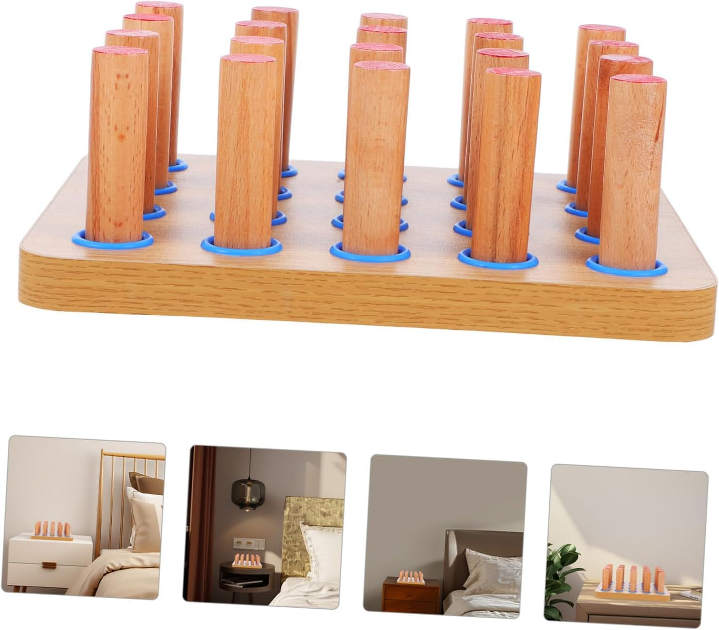CALLARON Wooden Finger Rehabilitation Pegboard Set for Fine Motor Skills Hand-Eye Coordination Strengthening for Boys and Girls