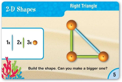 Learning Resources Dive into Shapes! A Sea and Build Geometry Set - Math Manipulatives, 3d Classroom Must Haves, STEM Games, Fine Motor Skills, Science Experiments for Kids, Building Supplies