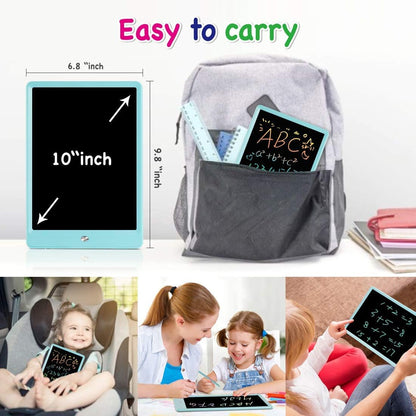 ORSEN LCD Writing Tablet 10 Inch, Colorful Doodle Board Drawing Pad for Kids, Toddler Toys for 3 4 5 6 7 8 Year Old Girls Boys Gifts (Pink)