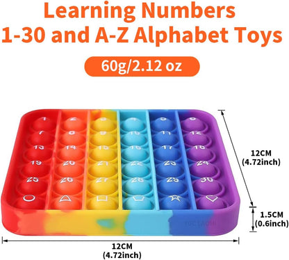 12x12 Multiplication Chart Pop Toy Board, Math Games for Kids, Educational Math Manipulatives, Classroom Learning Supplies, Stress Relief Fidget Toy for Kids & Adults with Anxiety