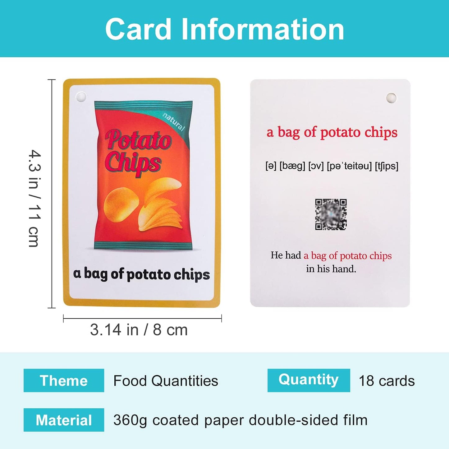 Lilias Body Parts Flash Cards, Toddler & Preschool Learning Toys, Kindergarten Learning Supplies, 4.3 x 3.14 Inch, 34 Cards